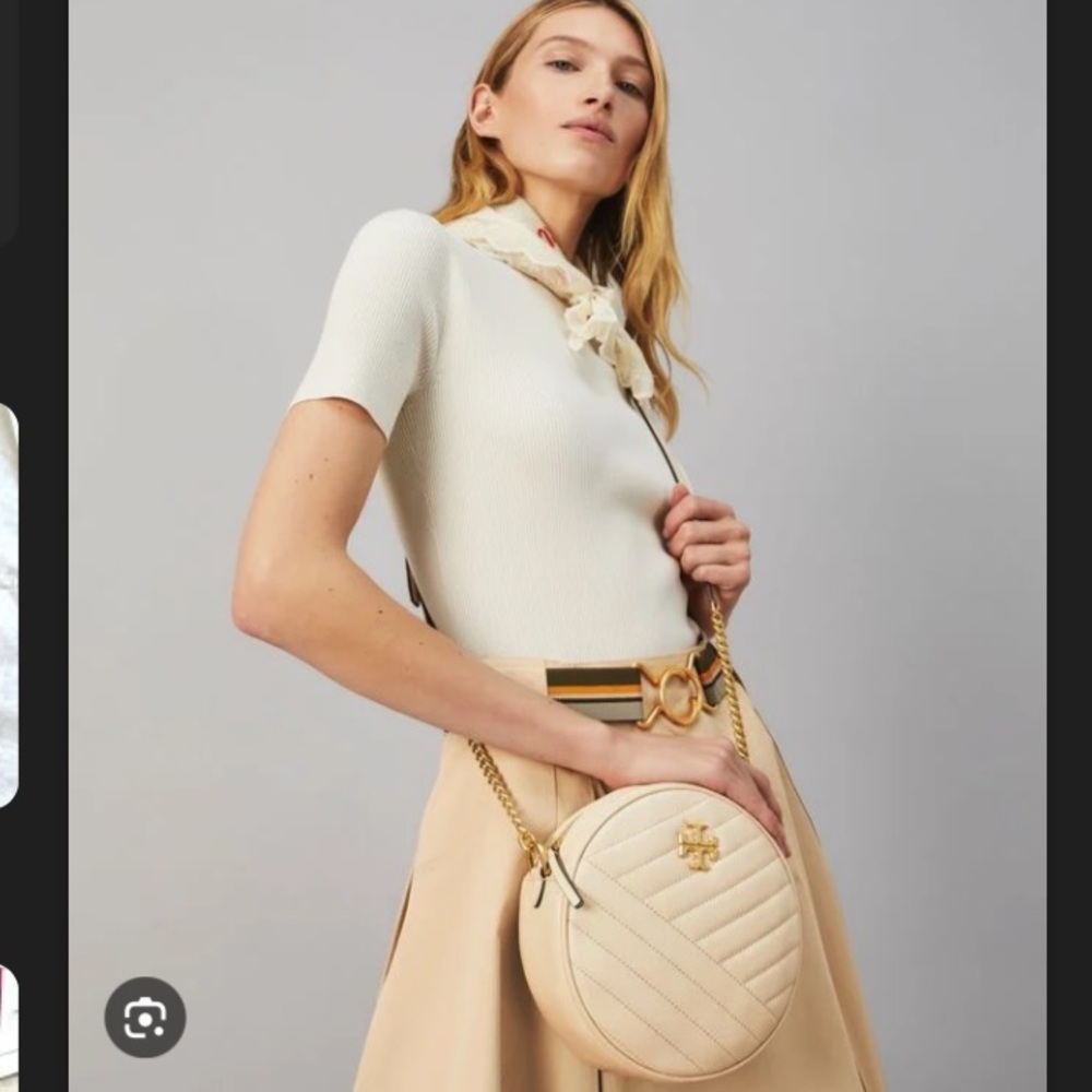 🤍💛Tory Burch Kira Chevron Circle Bag 💛🤍 - Picture 16 of 16